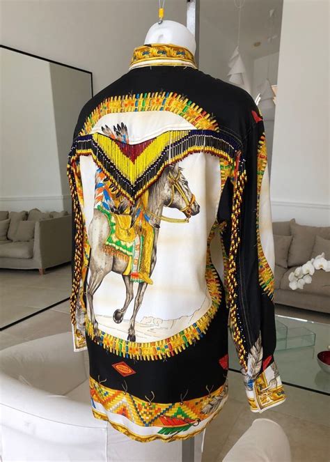 versace native americans print